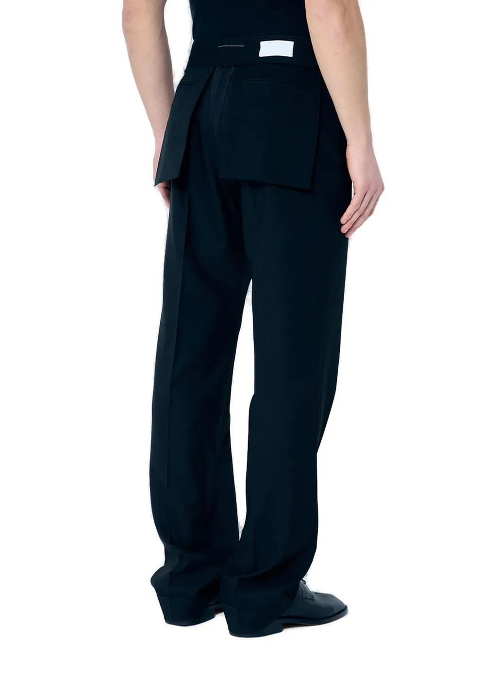 Mm6 Maison Margiela Numbers-Motif Straight-Leg Trousers