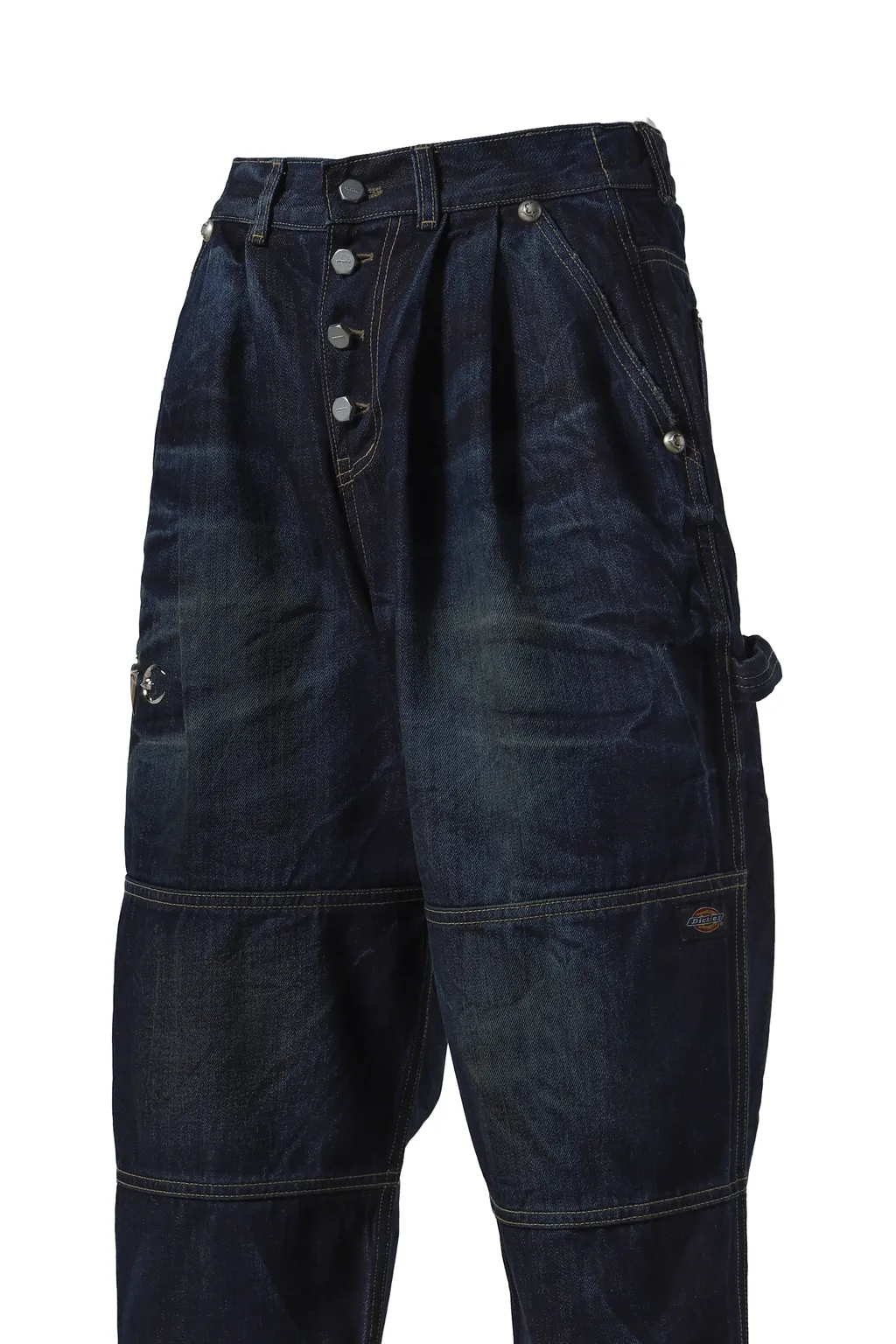 Double Knee Denim Pants / Blu