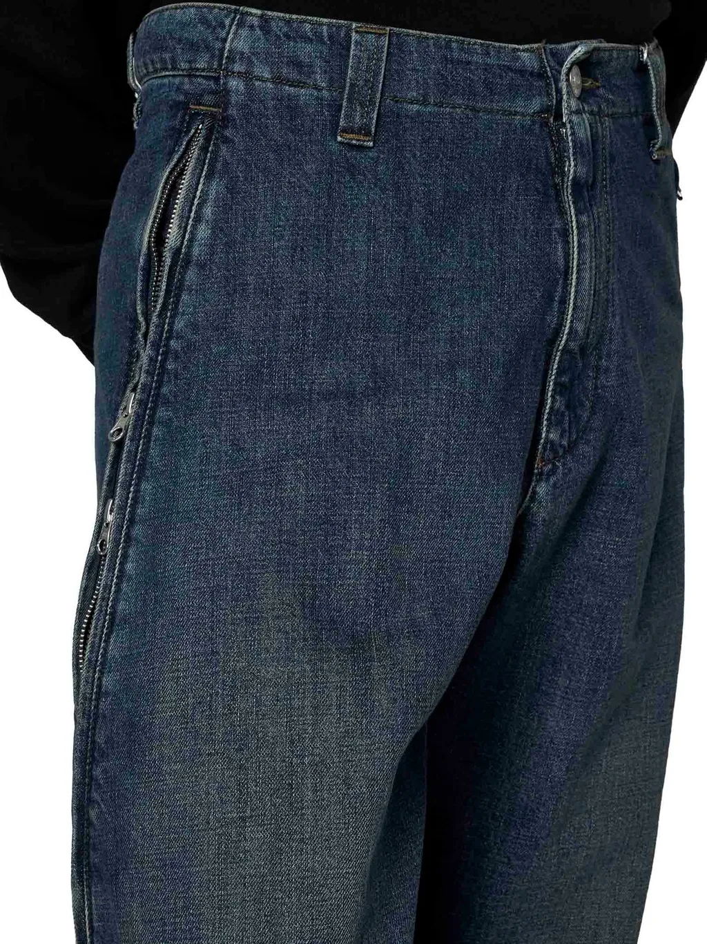 Mm6 Maison Margiela Zip-Detailed Wide-Leg Jeans