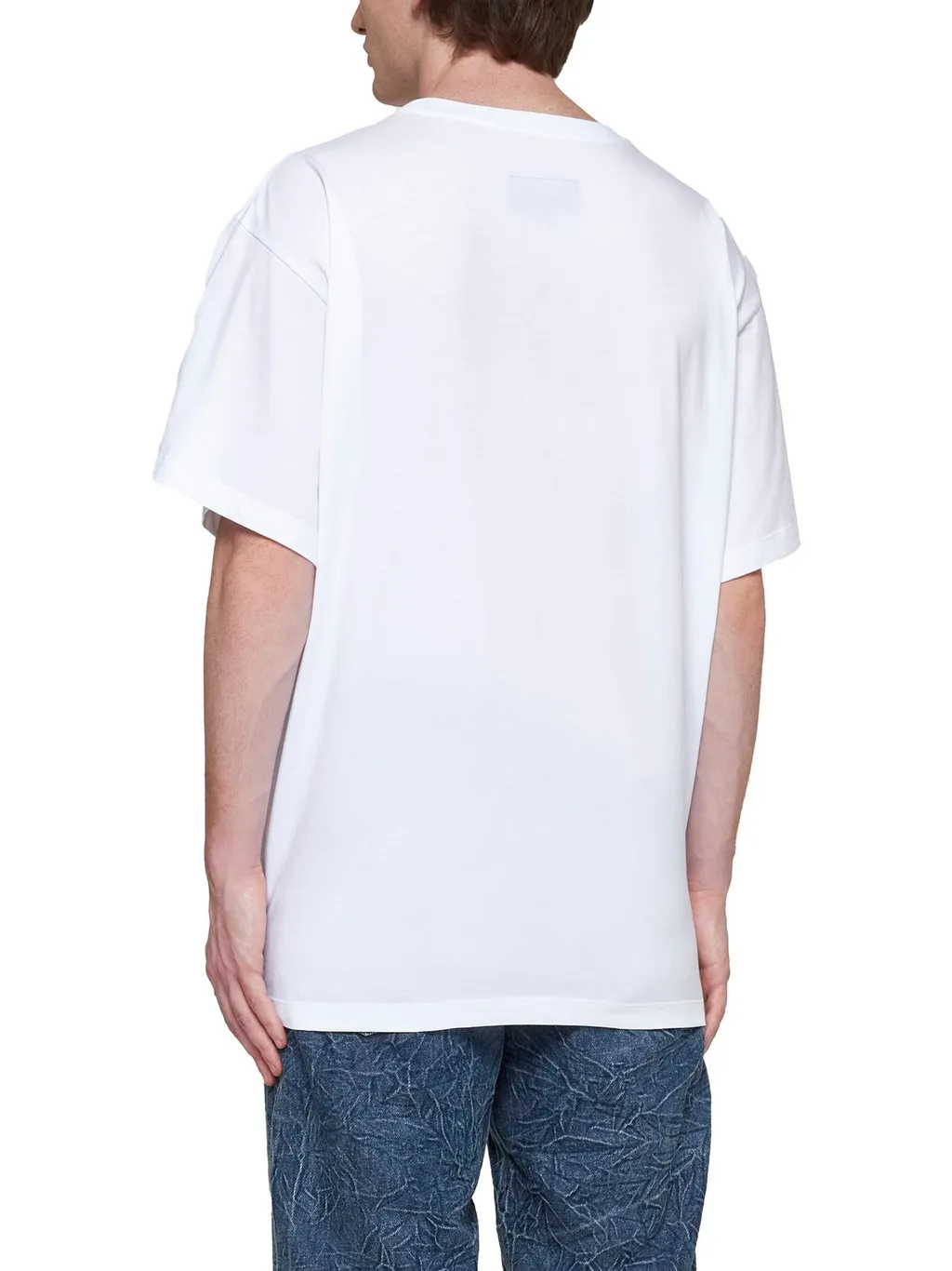 Mm6 Maison Margiela Logo Patch Crewneck T-Shirt