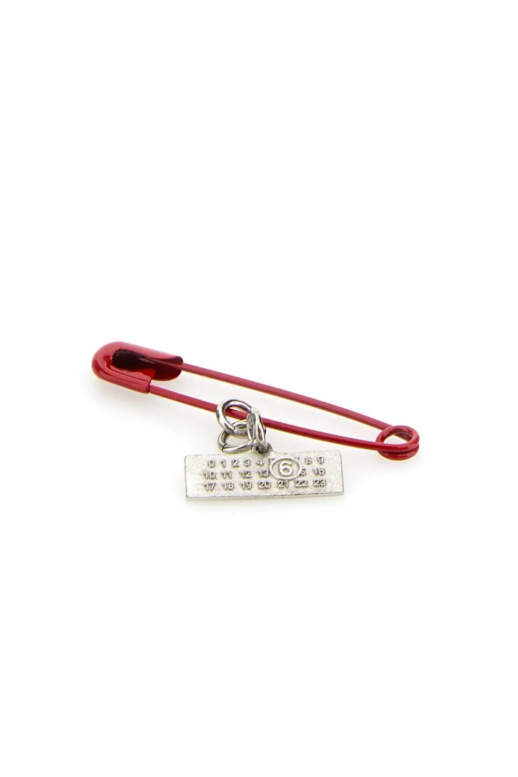 Mm6 Maison Margiela Logo Plaque Brooch