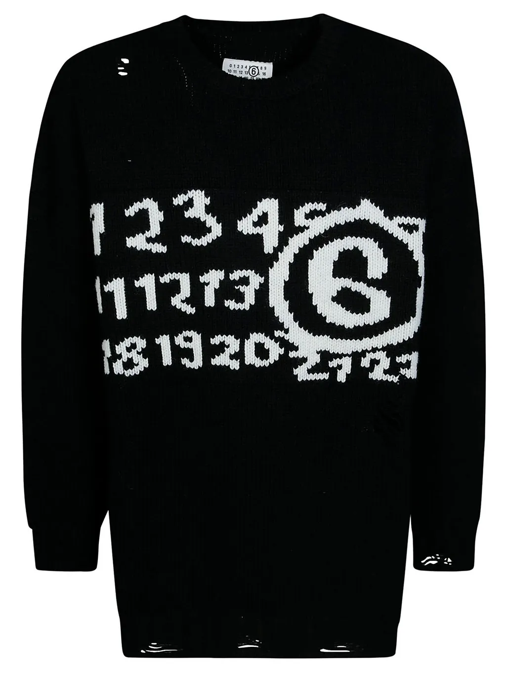 Mm6 Maison Margiela Numeric Distressed Jumper