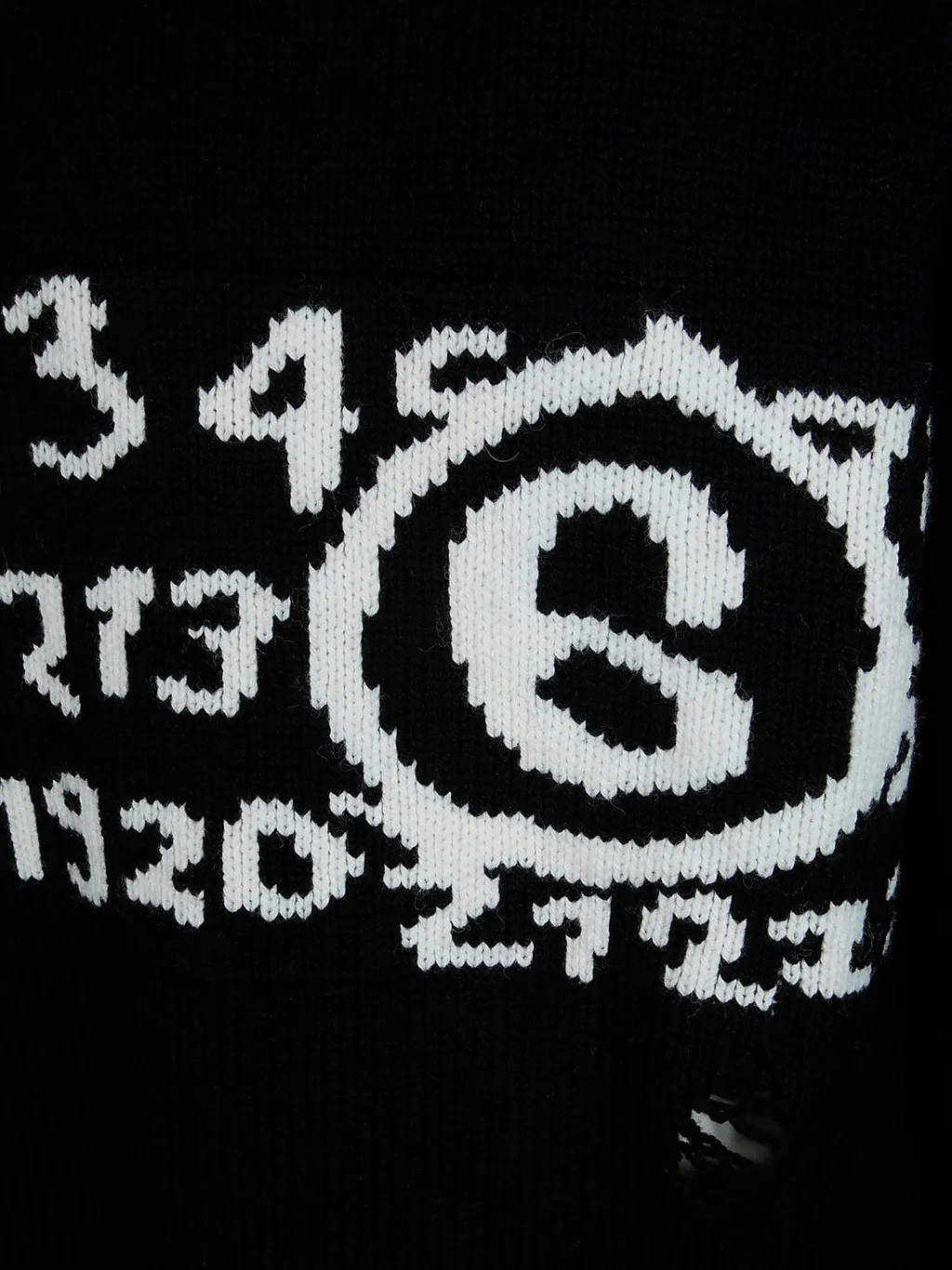 Mm6 Maison Margiela Numeric Distressed Jumper