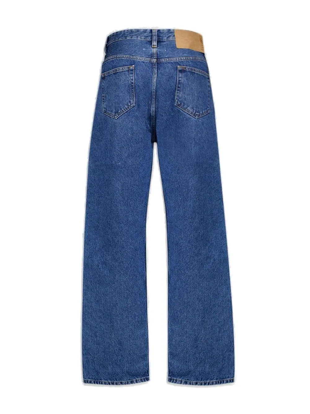 Mm6 Maison Margiela Logo-Patch Panelled Straight-Leg Jeans