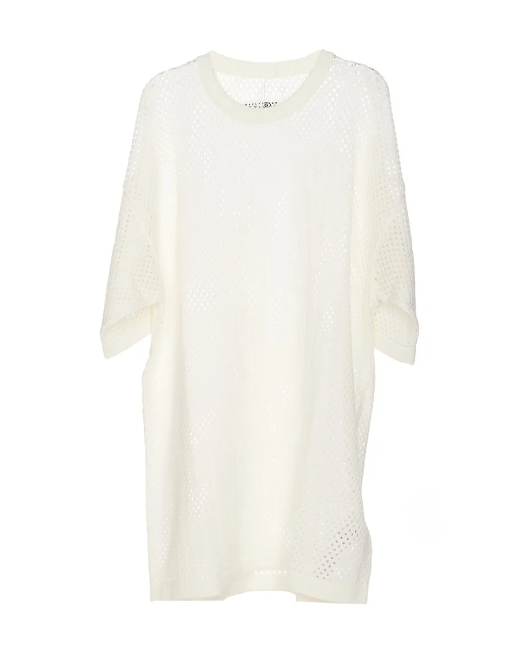Mm6 Maison Margiela Open-Knitted Crewneck Jumper