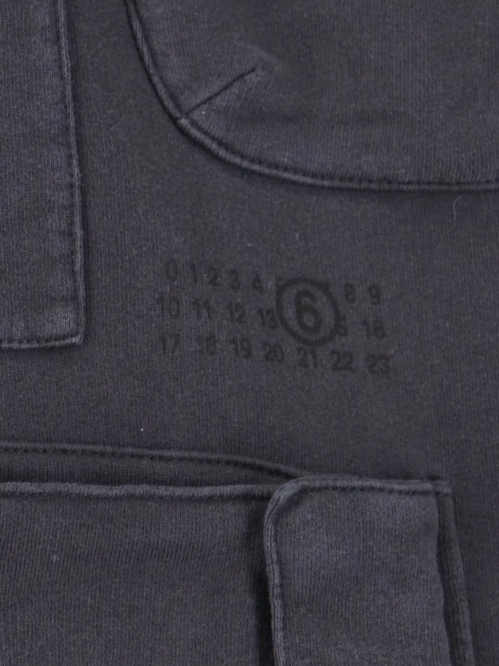 Mm6 Maison Margiela Zipped Drawstring Hoodie