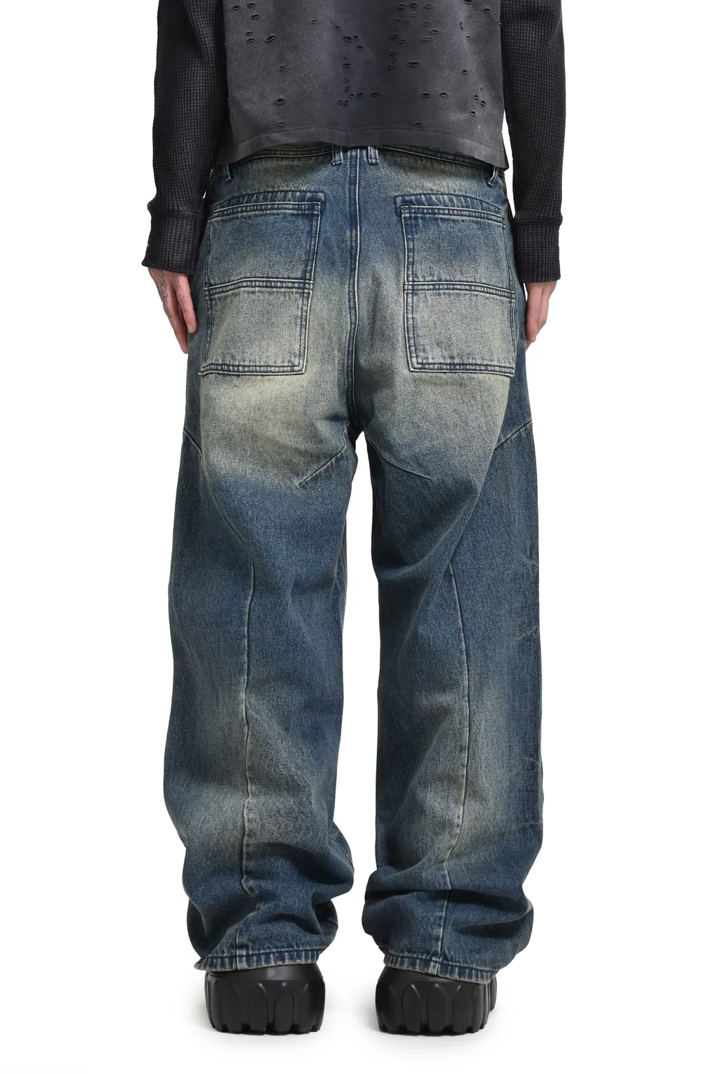 Front Zip Baggy Denim / D.Ind