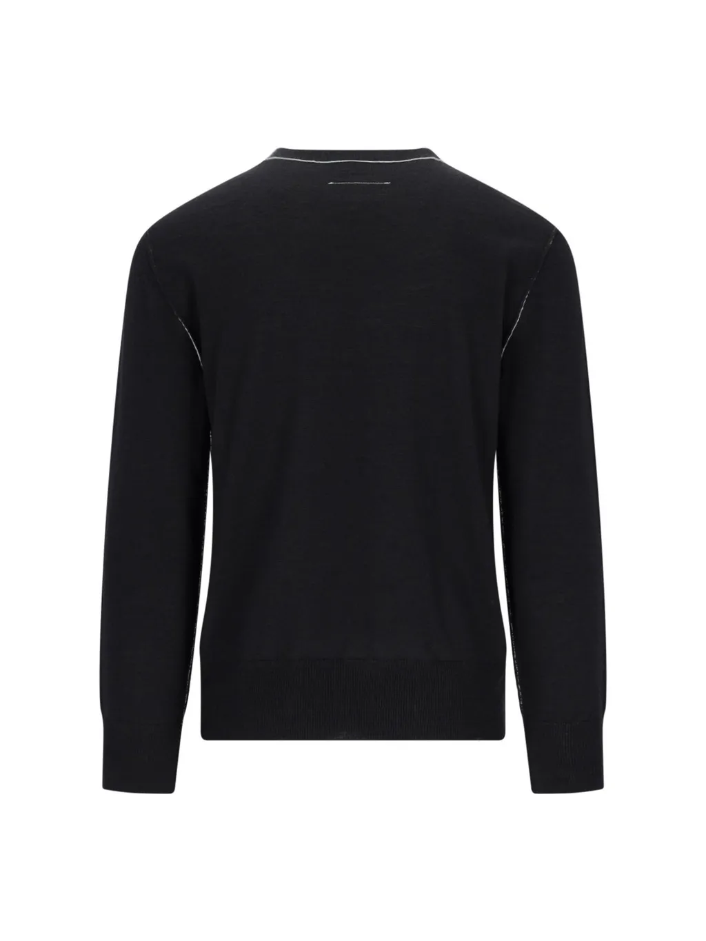 Mm6 Maison Margiela Logo Patch Crewneck Jumper