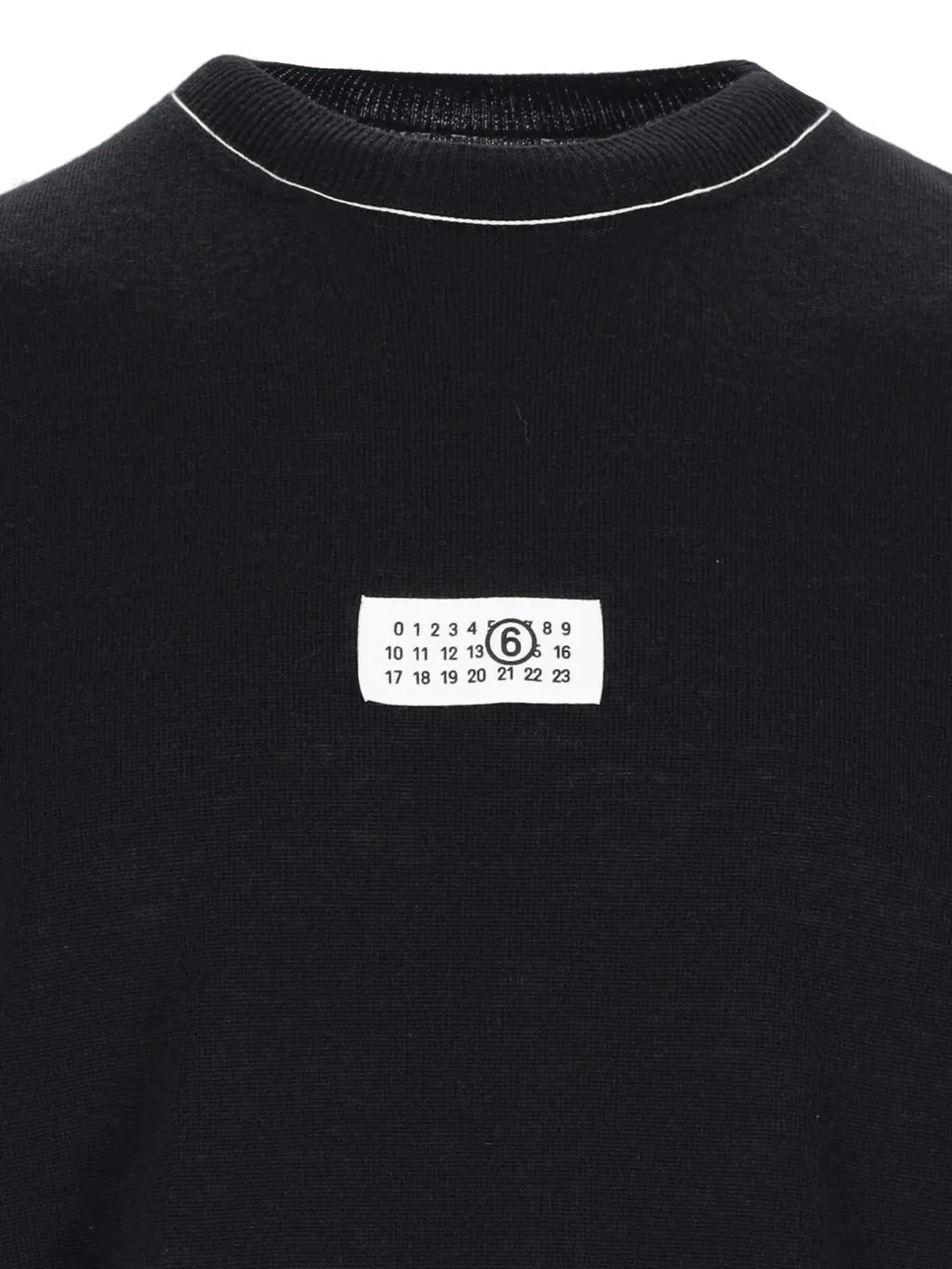 Mm6 Maison Margiela Logo Patch Crewneck Jumper
