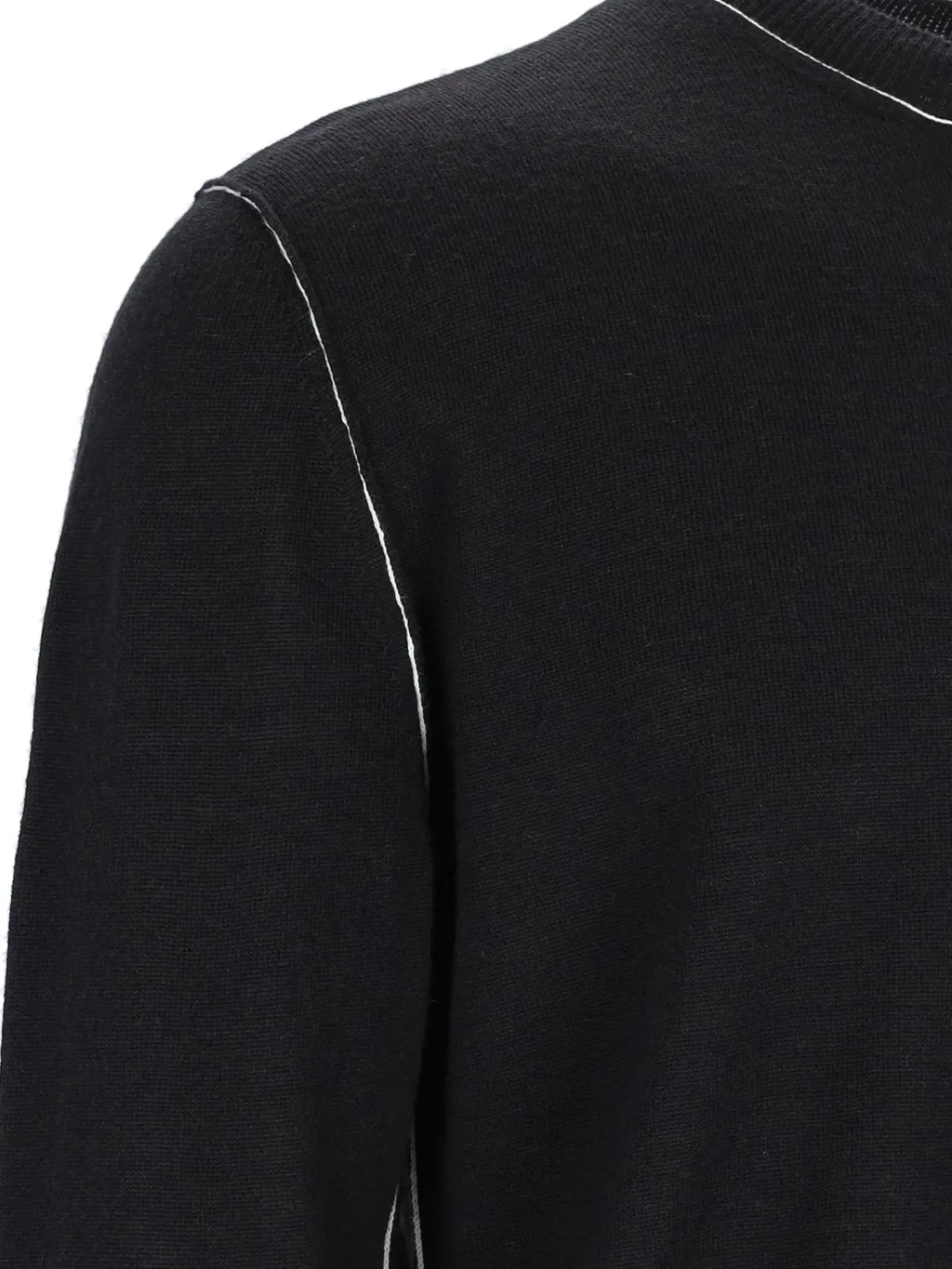Mm6 Maison Margiela Logo Patch Crewneck Jumper