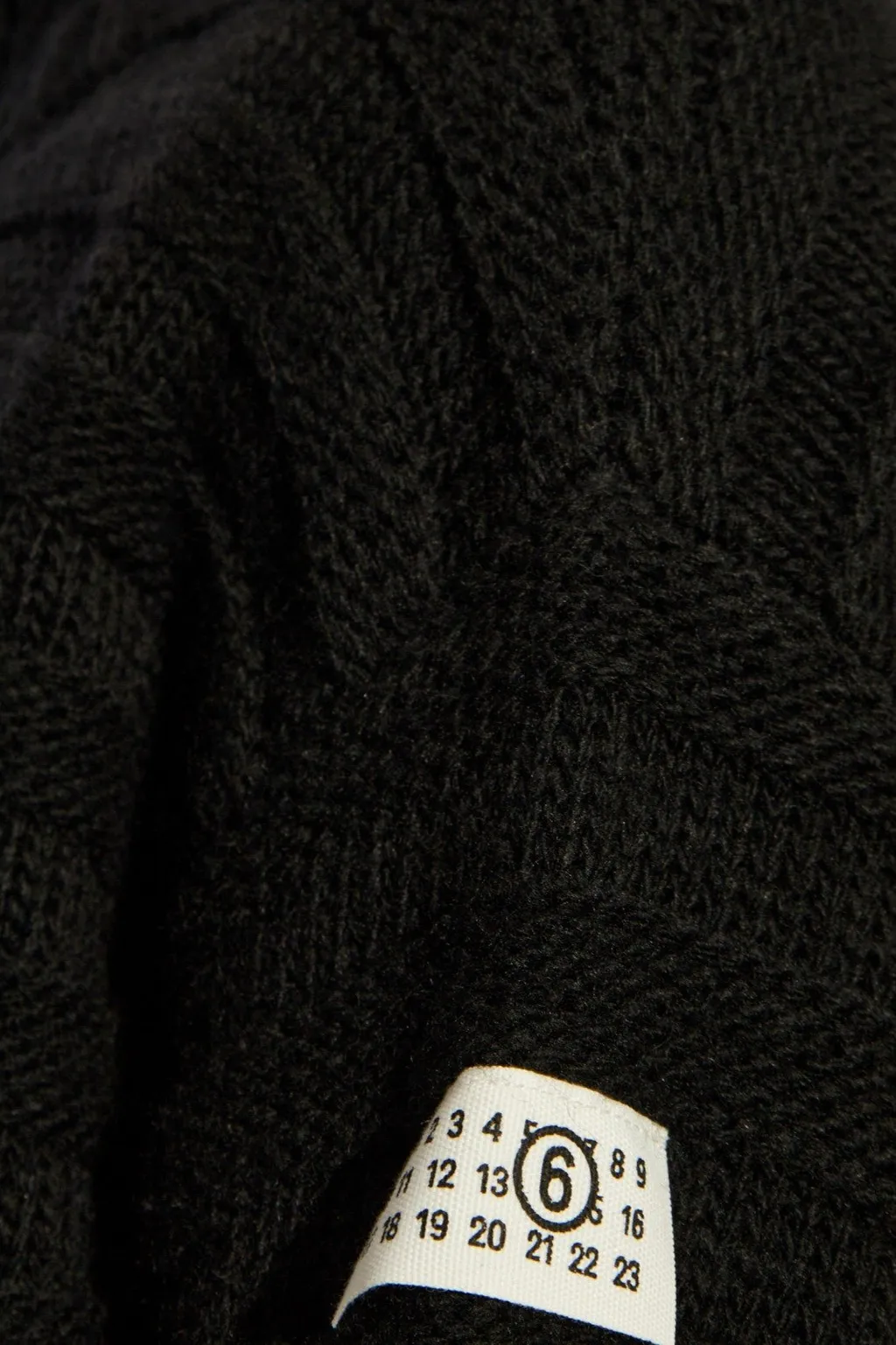 Mm6 Maison Margiela High-Neck Drop-Shoulder Distressed Jumper