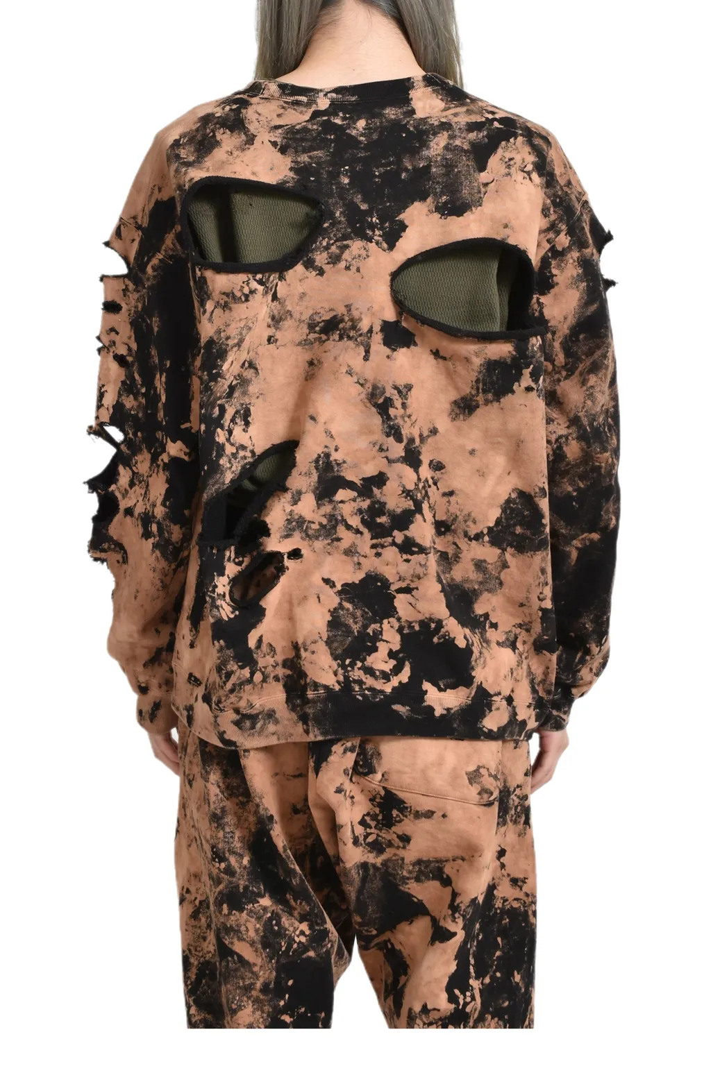 Distressed Crewneck / Sand