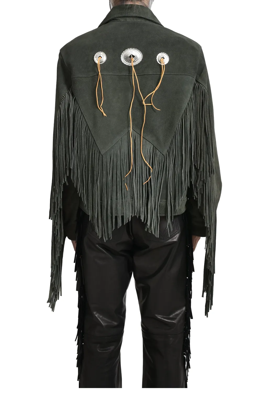 Leather Fringe Riders Jacket / Dust