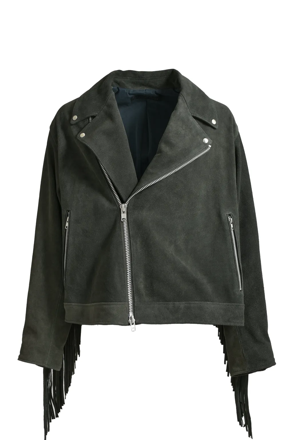 Leather Fringe Riders Jacket / Dust