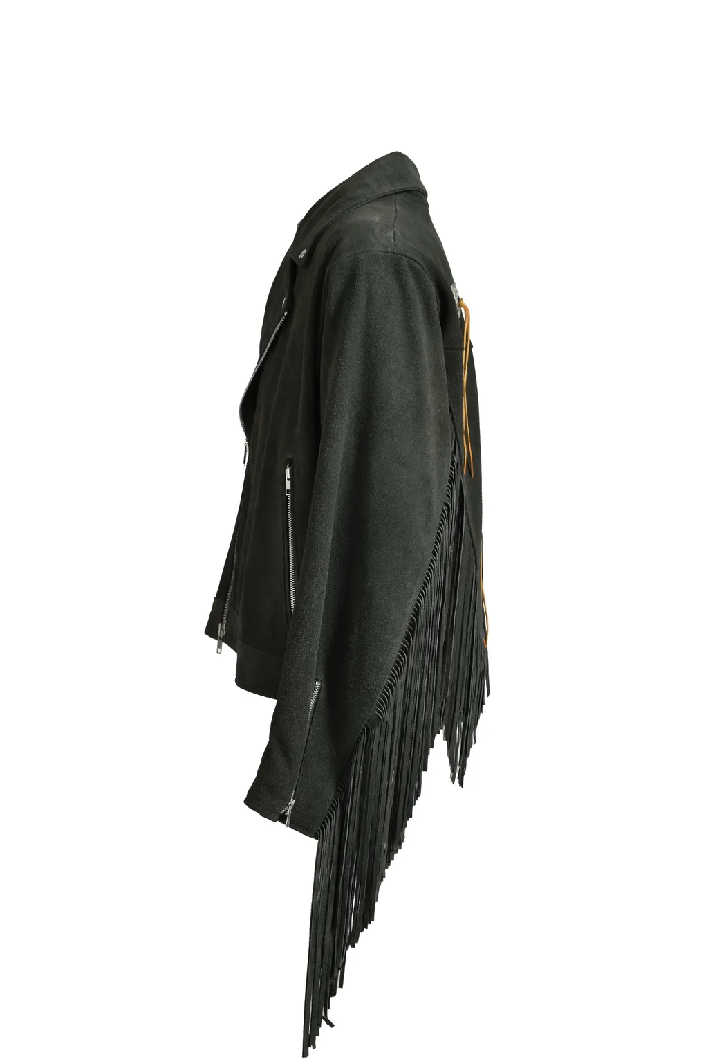 Leather Fringe Riders Jacket / Dust