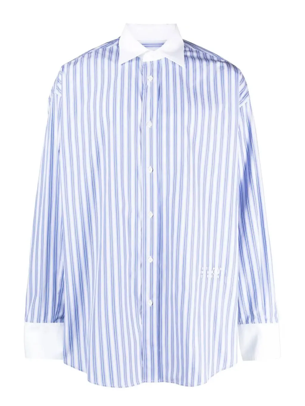 Mm6 Maison Margiela Striped Collared Shirt