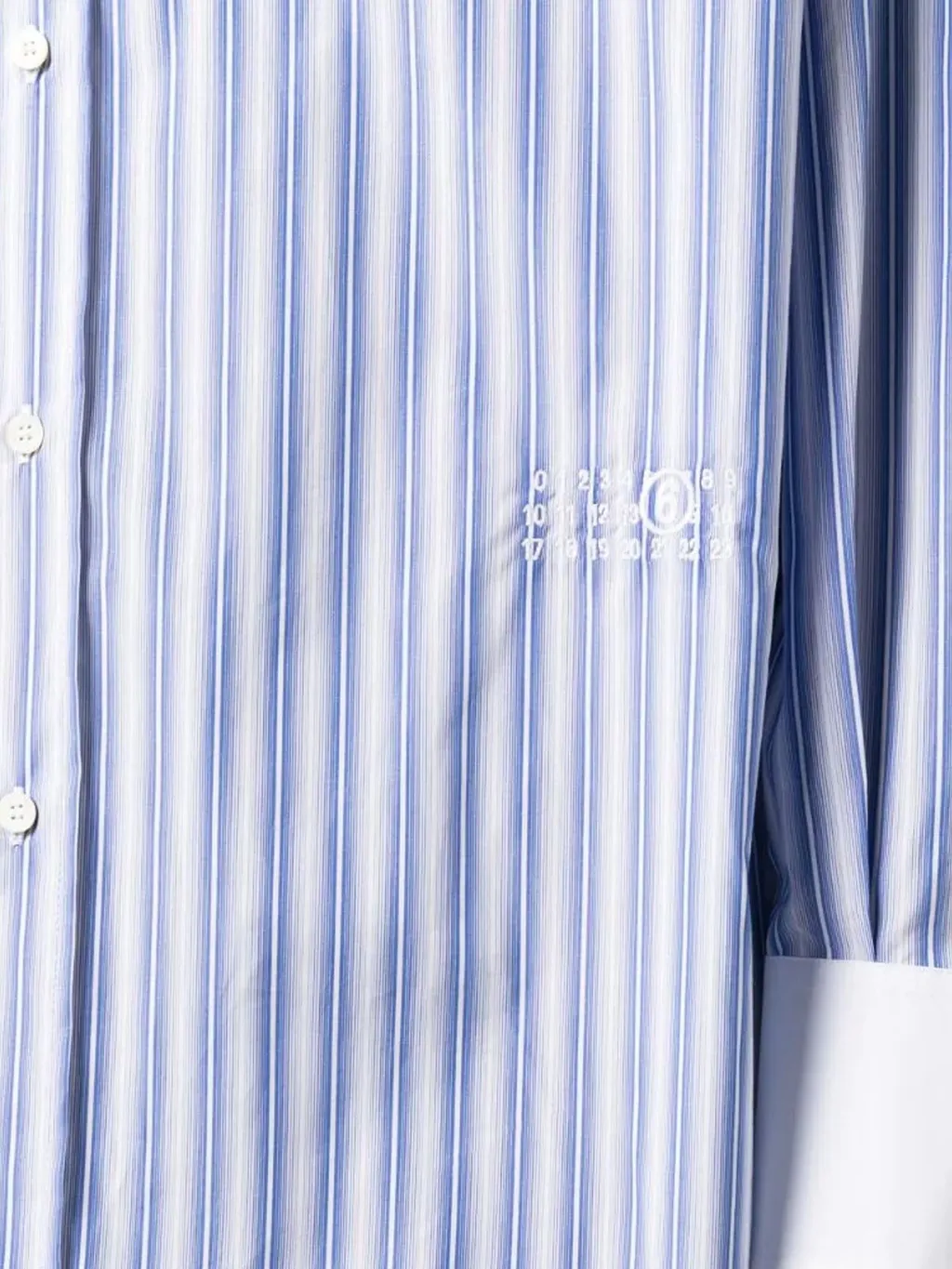 Mm6 Maison Margiela Striped Collared Shirt