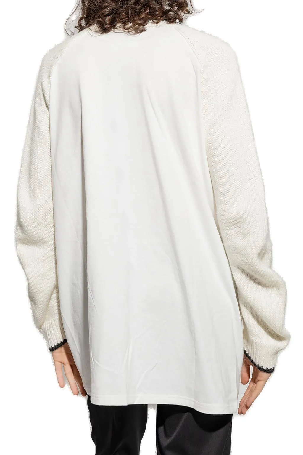 Mm6 Maison Margiela Zoom Logo Intarsia Jumper