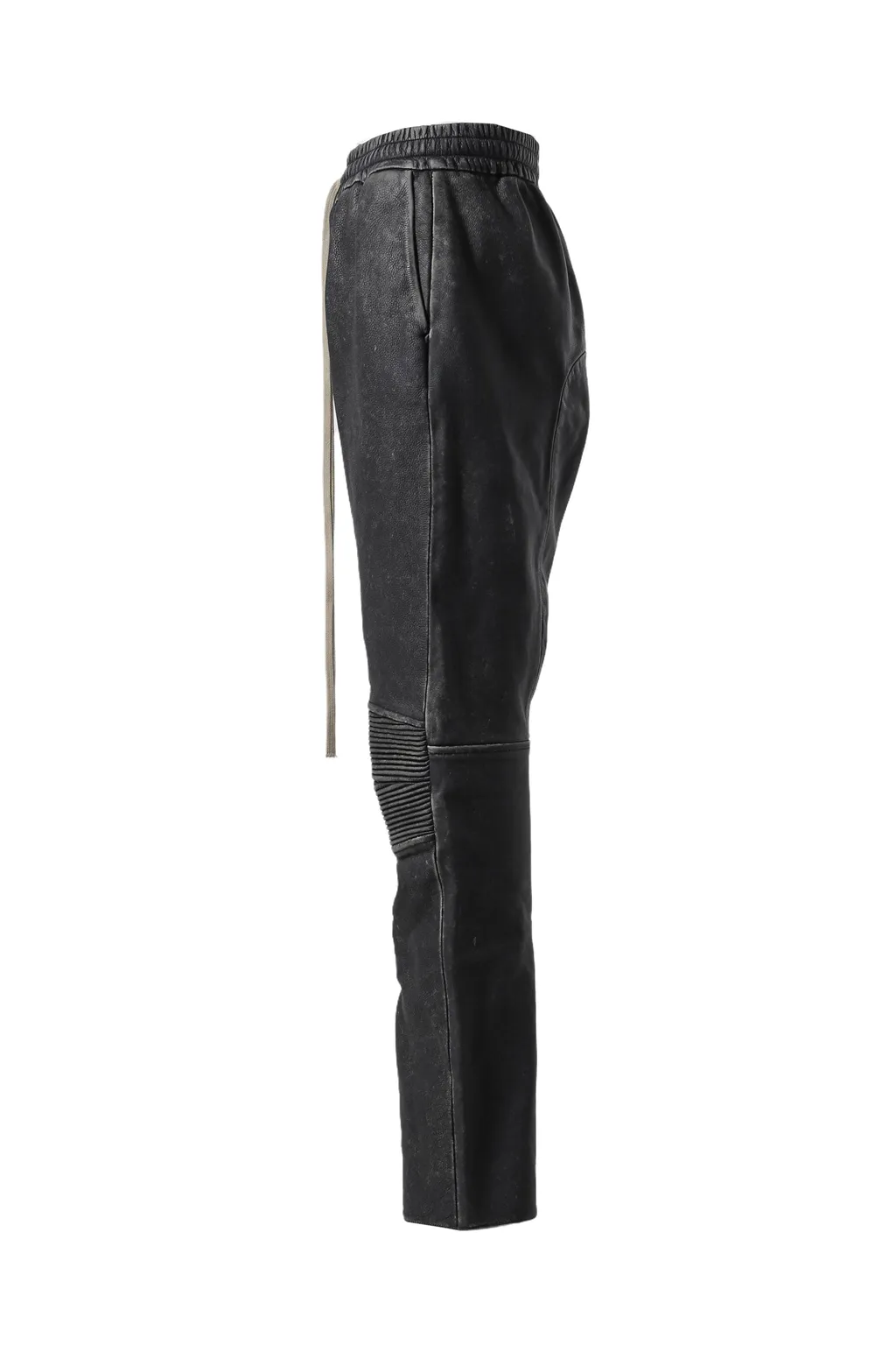 Leather Moto Pants / Black