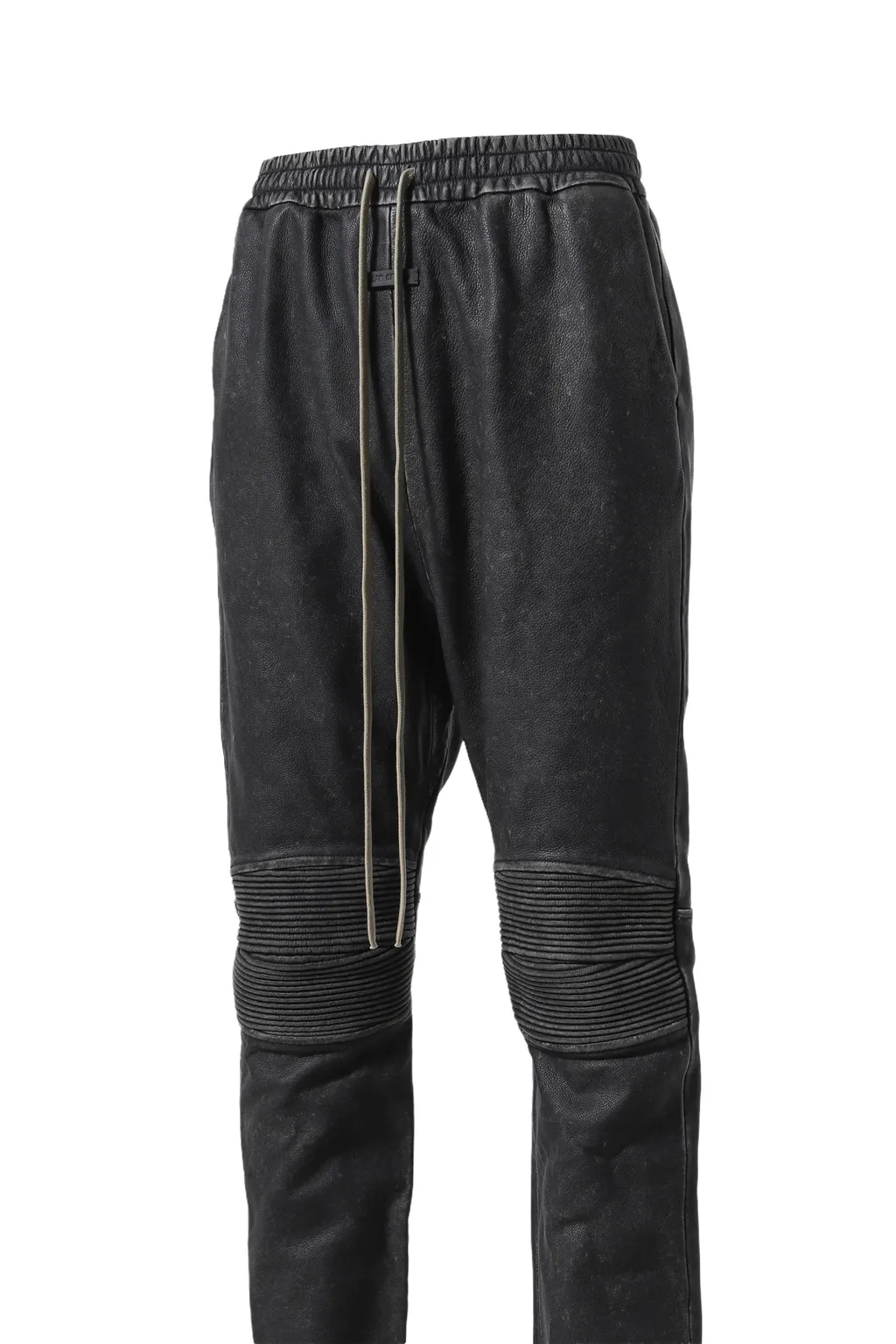 Leather Moto Pants / Black