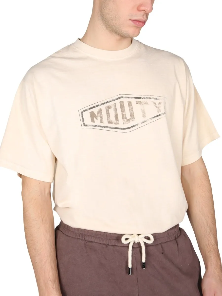Mouty Logo Print Crewneck T-Shirt