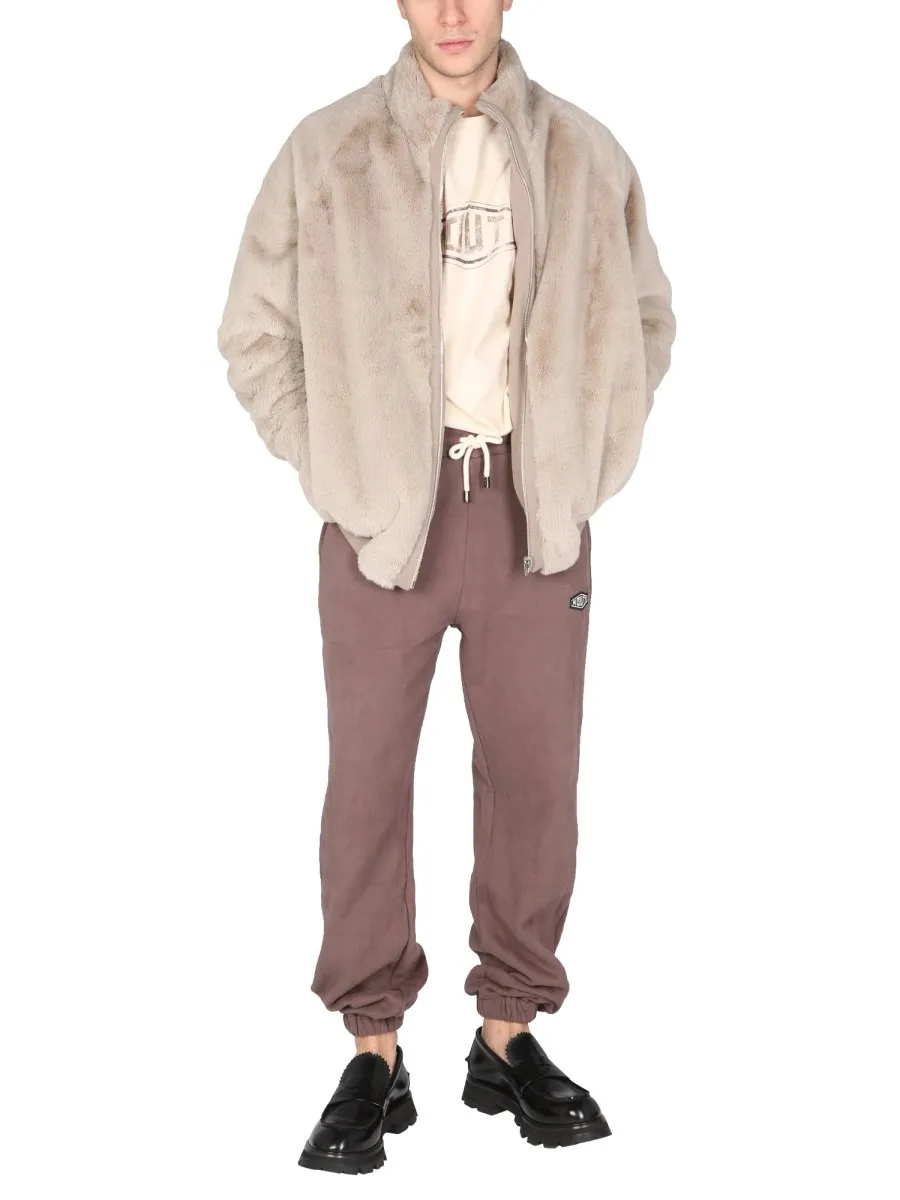 Mouty Logo Embroidered Reversible Zipped Jacket