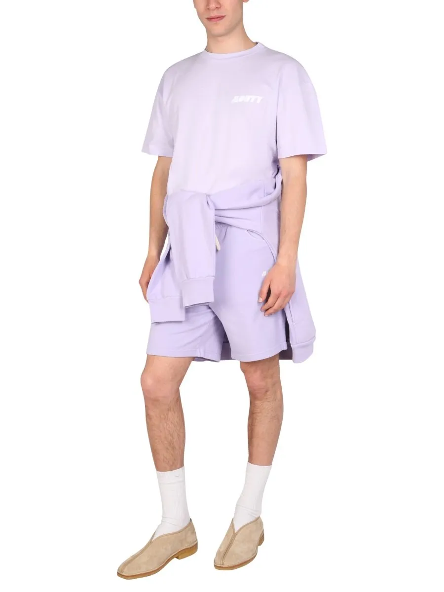 Mouty Logo Embroidered Bermuda Shorts