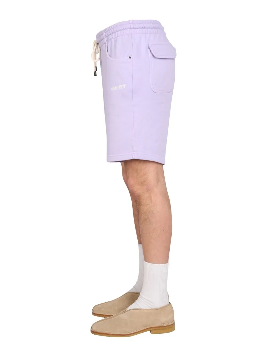 Mouty Logo Embroidered Bermuda Shorts