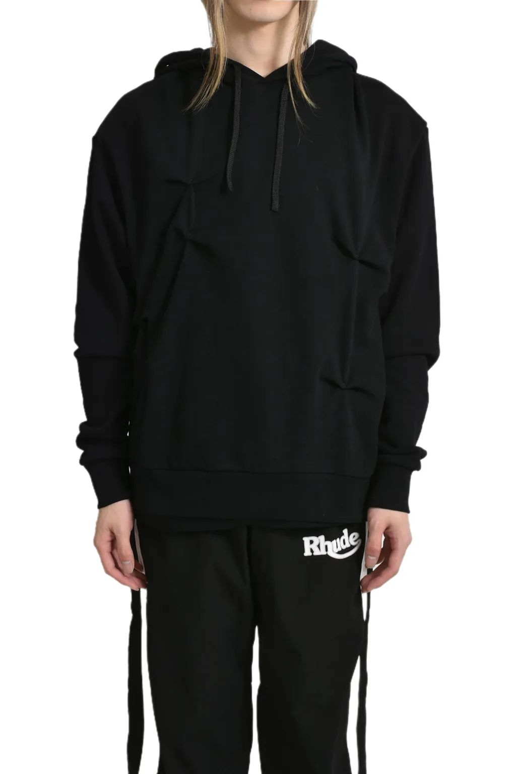 Multi Rivet Hoodie / Black