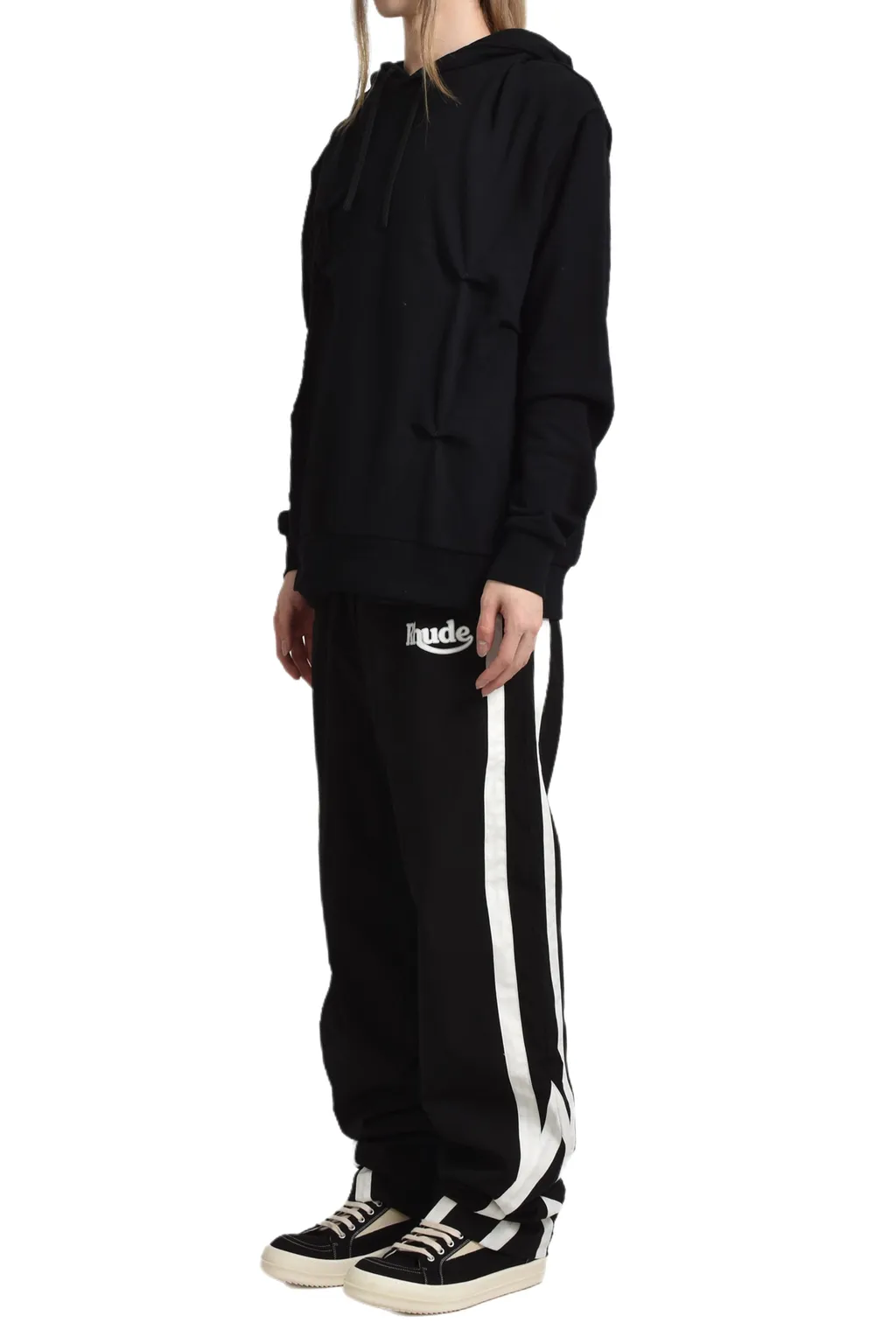 Multi Rivet Hoodie / Black