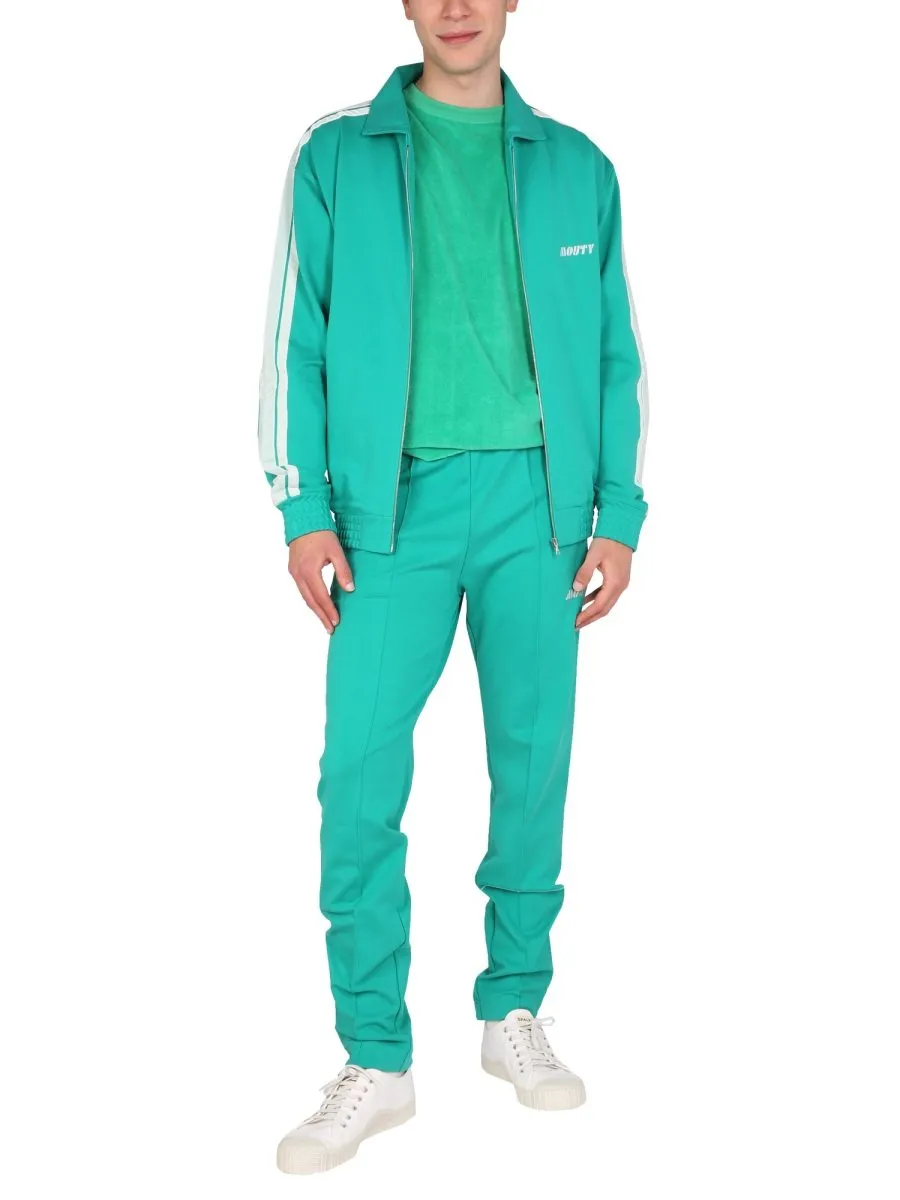Mouty Logo Embroidered Zipped Jacket