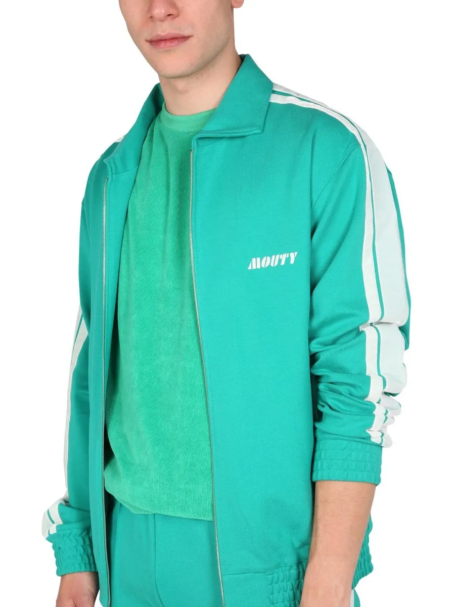 Mouty Logo Embroidered Zipped Jacket