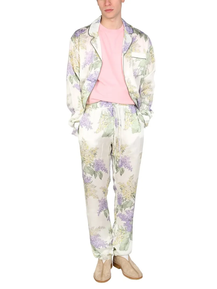 Mouty Floral Print Pajamas Shirt