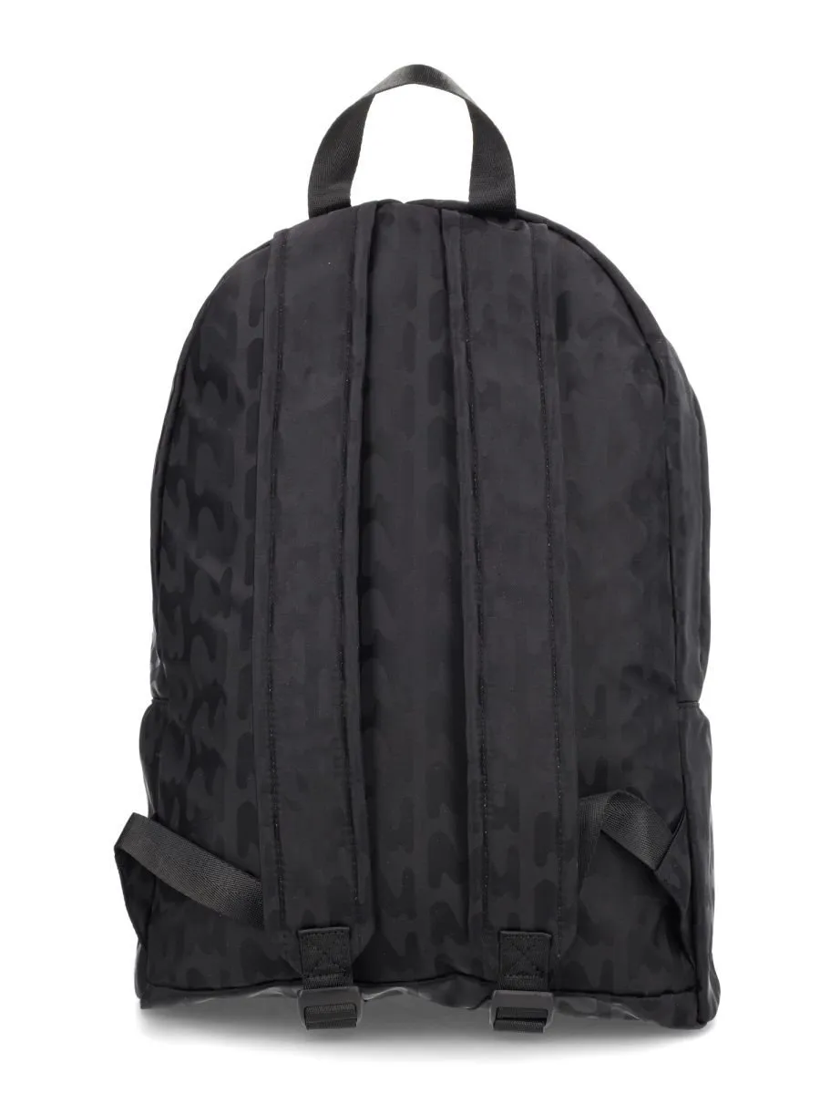 Msgm Monogram Printed Zip-Around Backpack