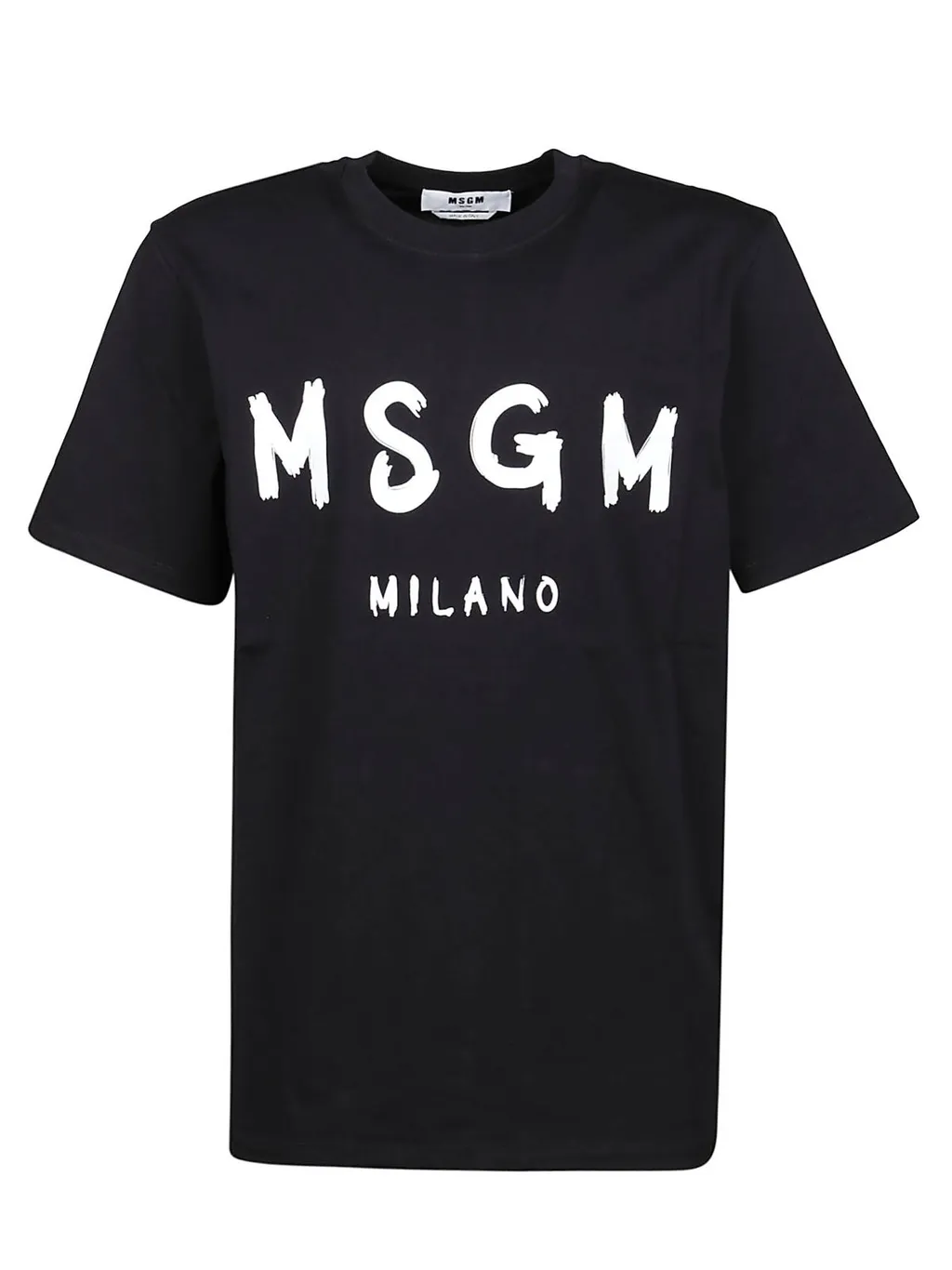 Msgm Logo Printed Crew Neck T-Shirt
