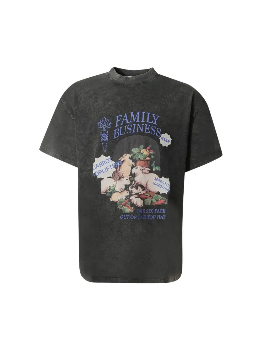 Msgm Family Business Print T-Shirt