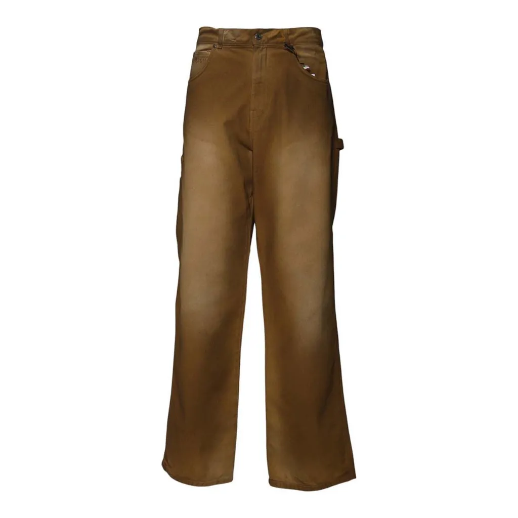 Msgm Spray-Effect Denim Trousers
