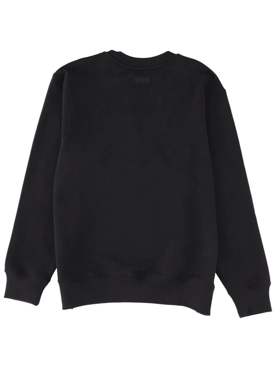 Msgm Follow The Rabbit Jersey Sweatshirt