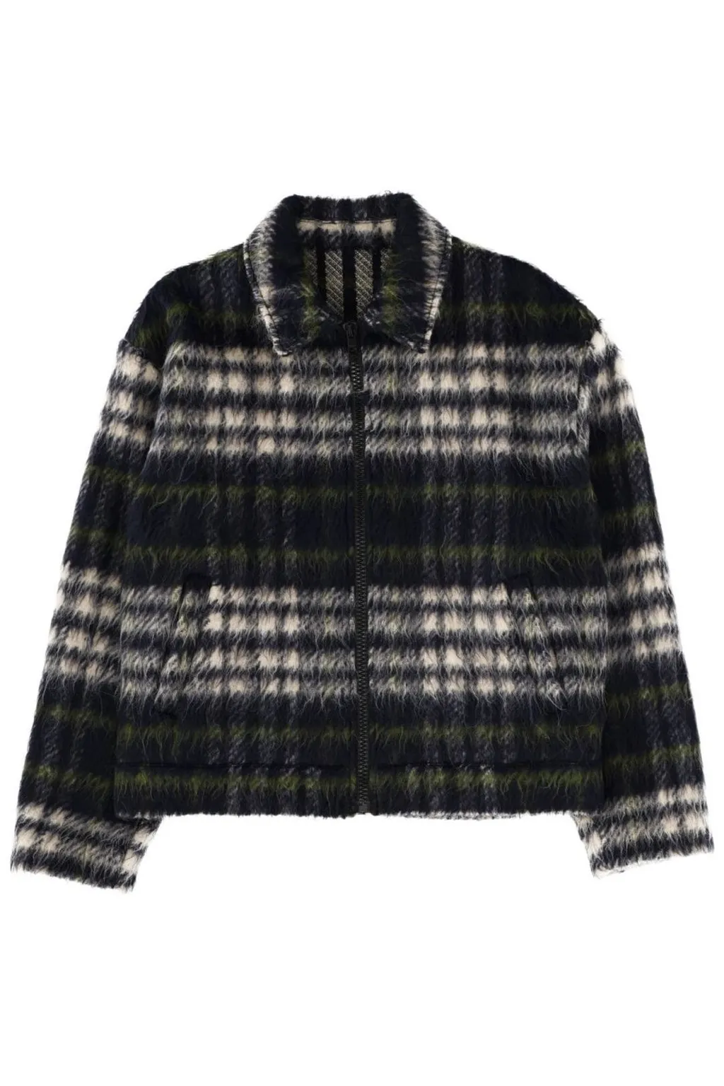 Msgm Checked Zipped Jacket