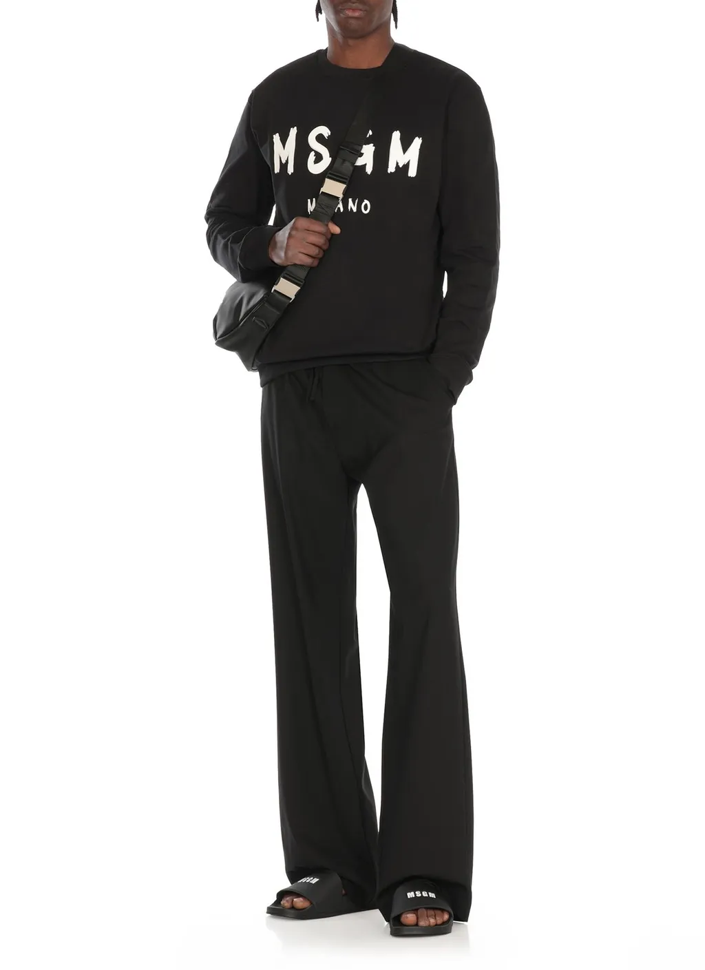 Msgm Logo-Printed Crewneck Sweatshirt