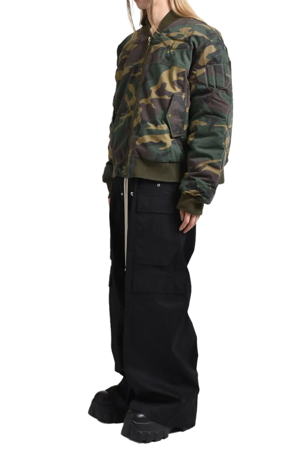 Camo Ma-1 Moto Jacket / Camo