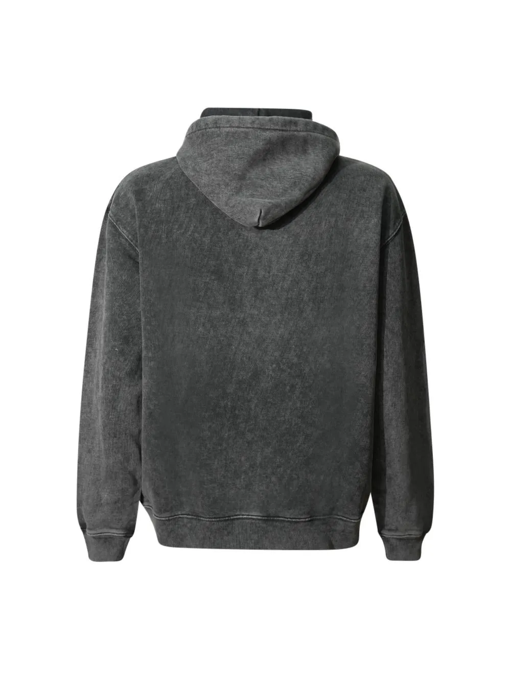 Msgm Family Business Print Marbled Jersey Hoodie