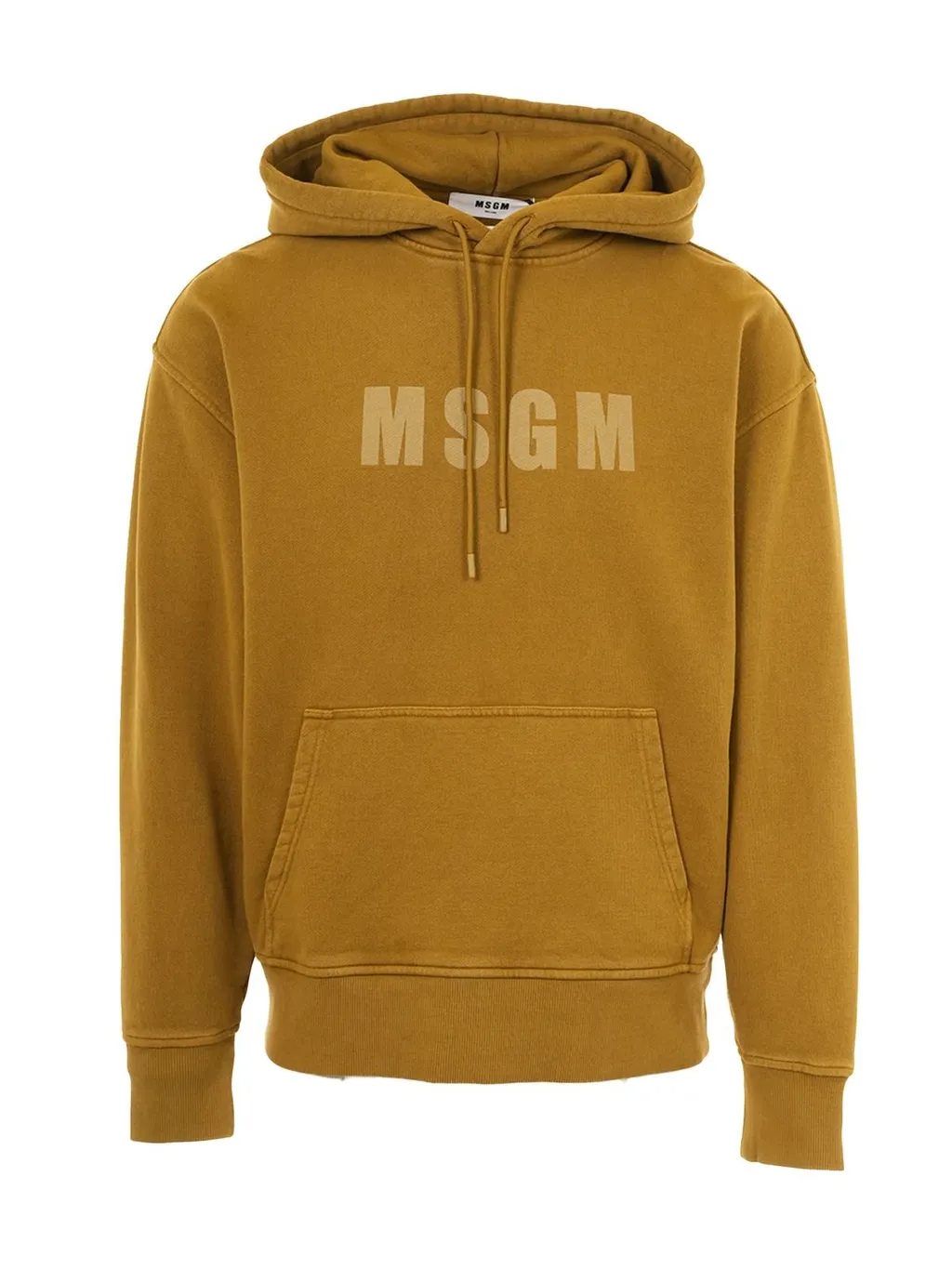 Msgm Logo Printed Drawstring Hoodie