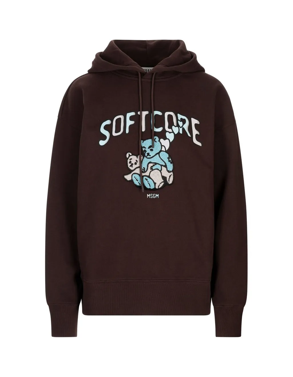 Msgm Long Sleeve Drawstring Hoodie