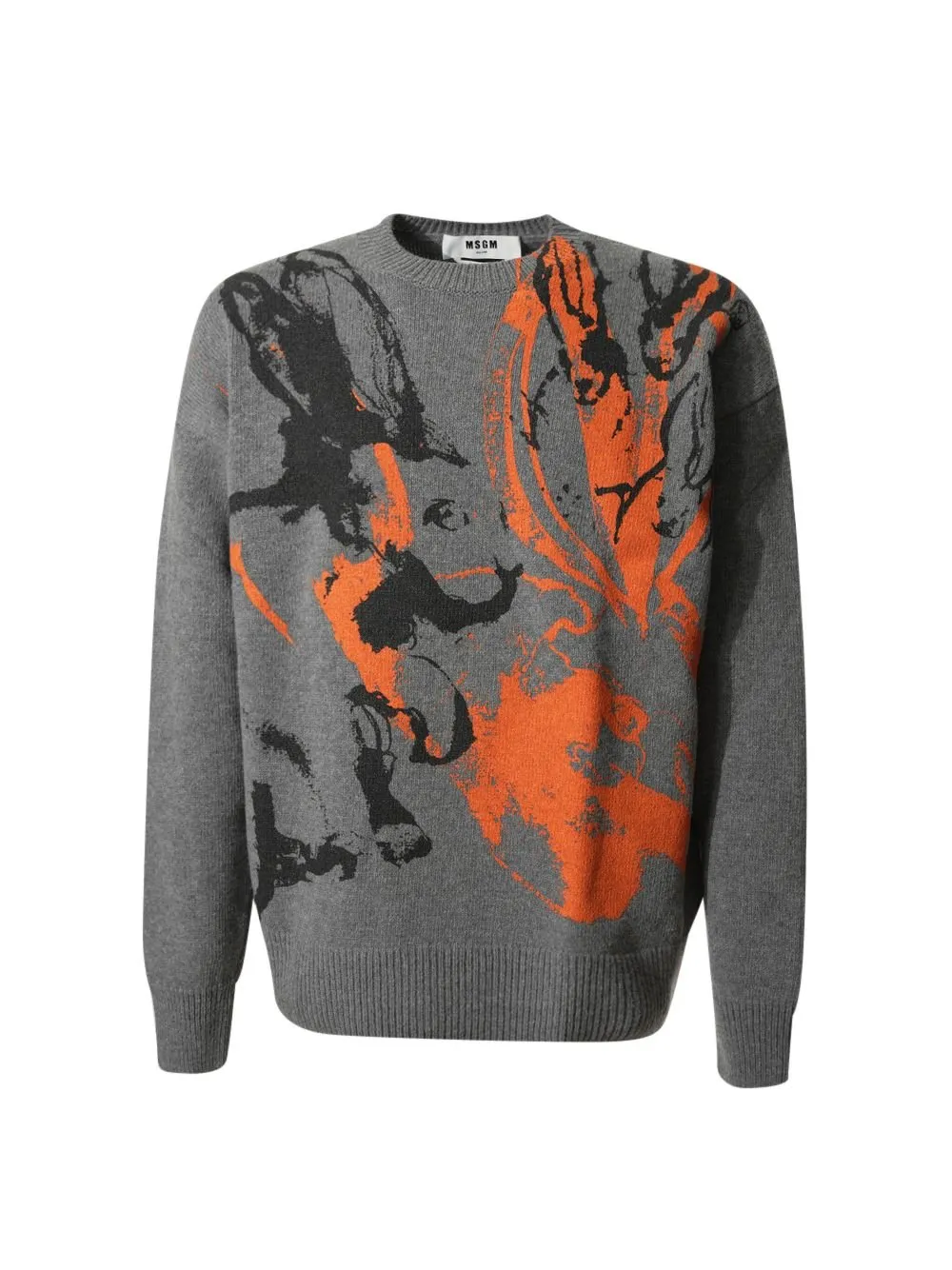 Msgm Sketched Bunnies Print Sweater