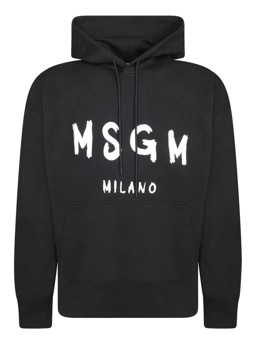 Msgm Logo-Print Drawstring Hoodie