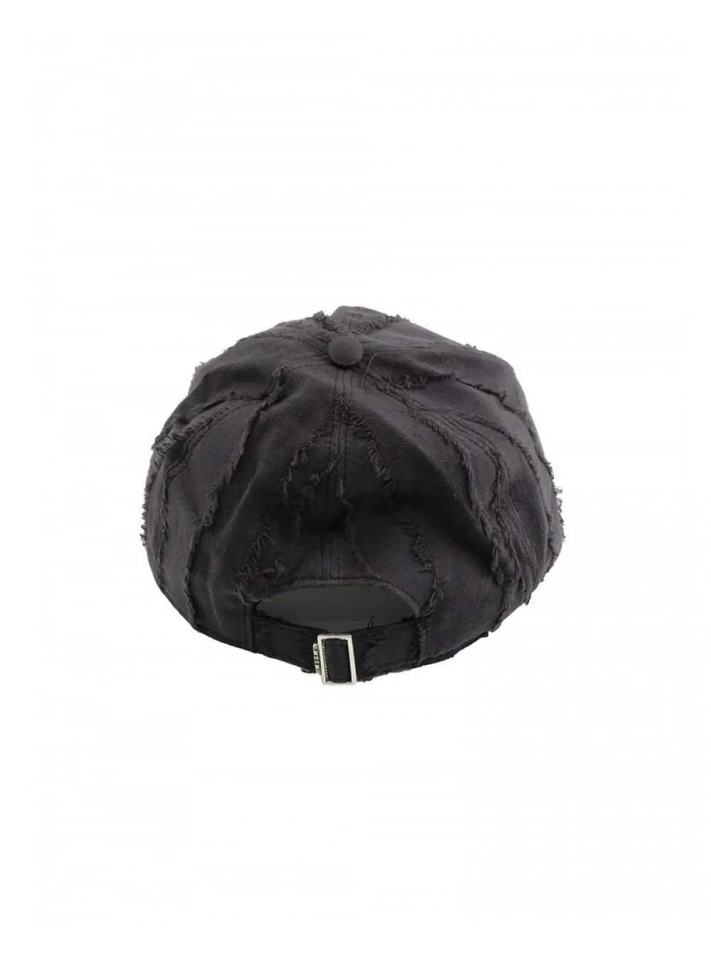 Msgm Ripped Detailed Logo Embroidered Baseball Cap