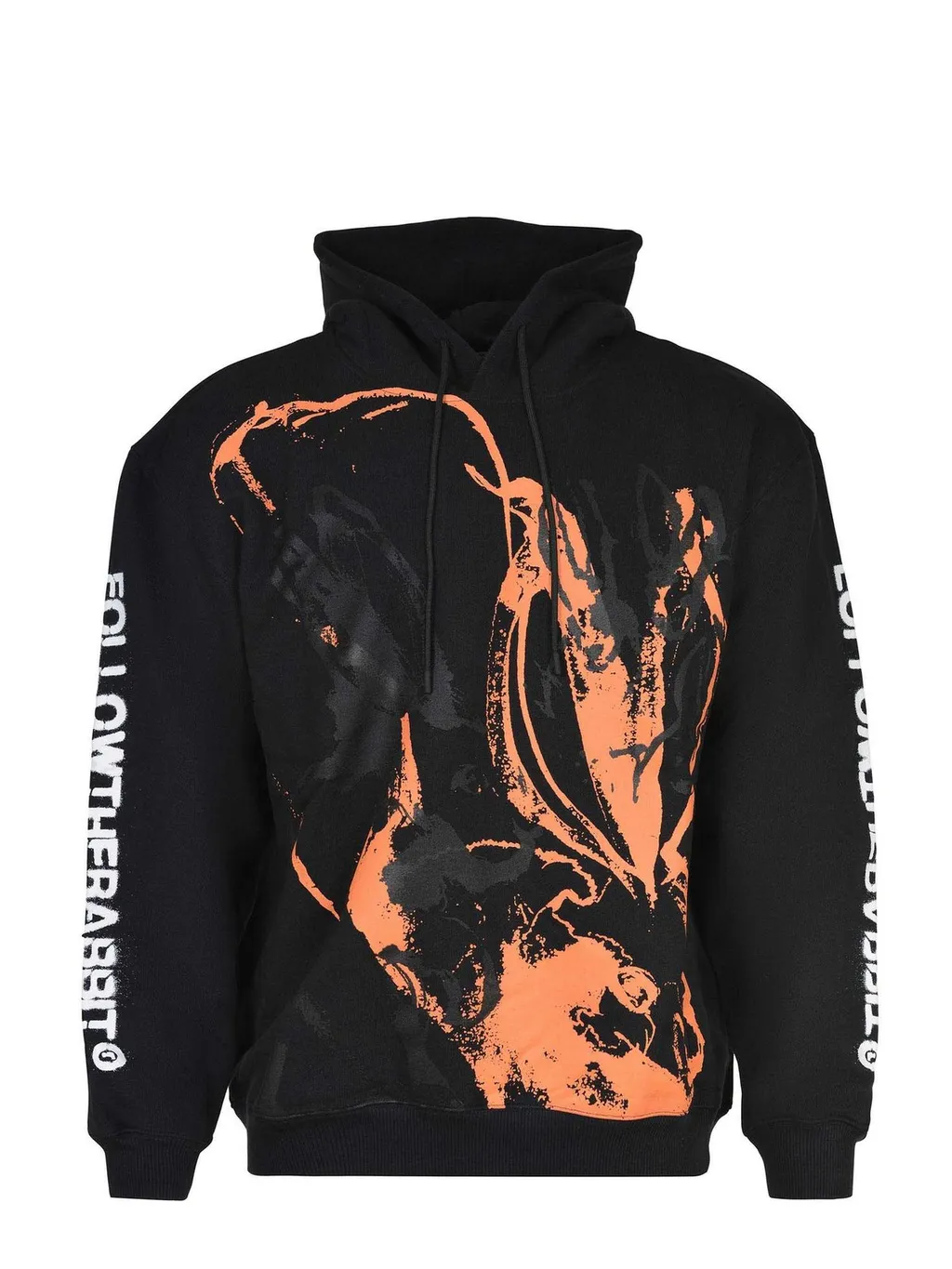 Msgm Sketched Bunnies Print Hoodie
