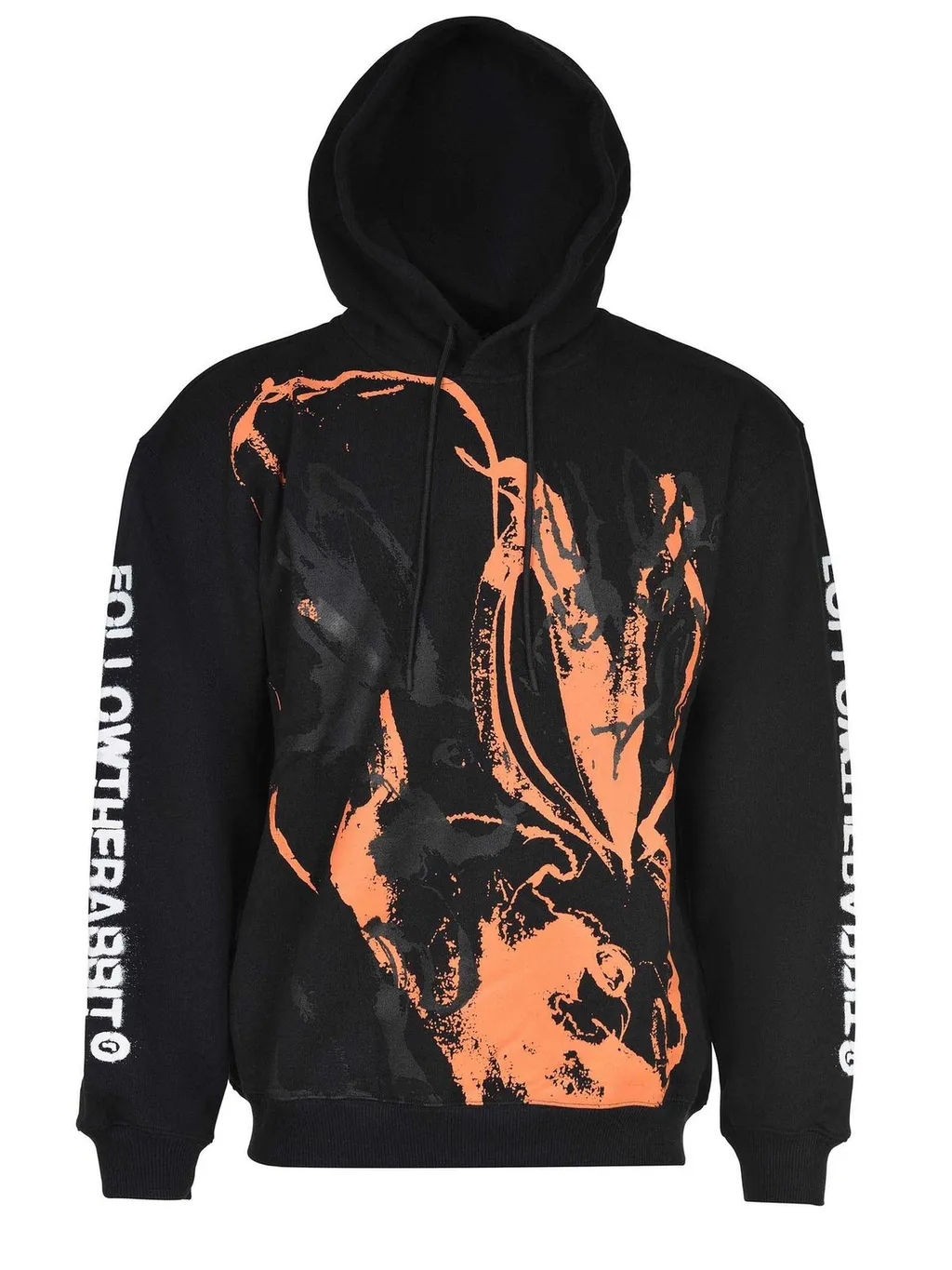 Msgm Sketched Bunnies Print Hoodie