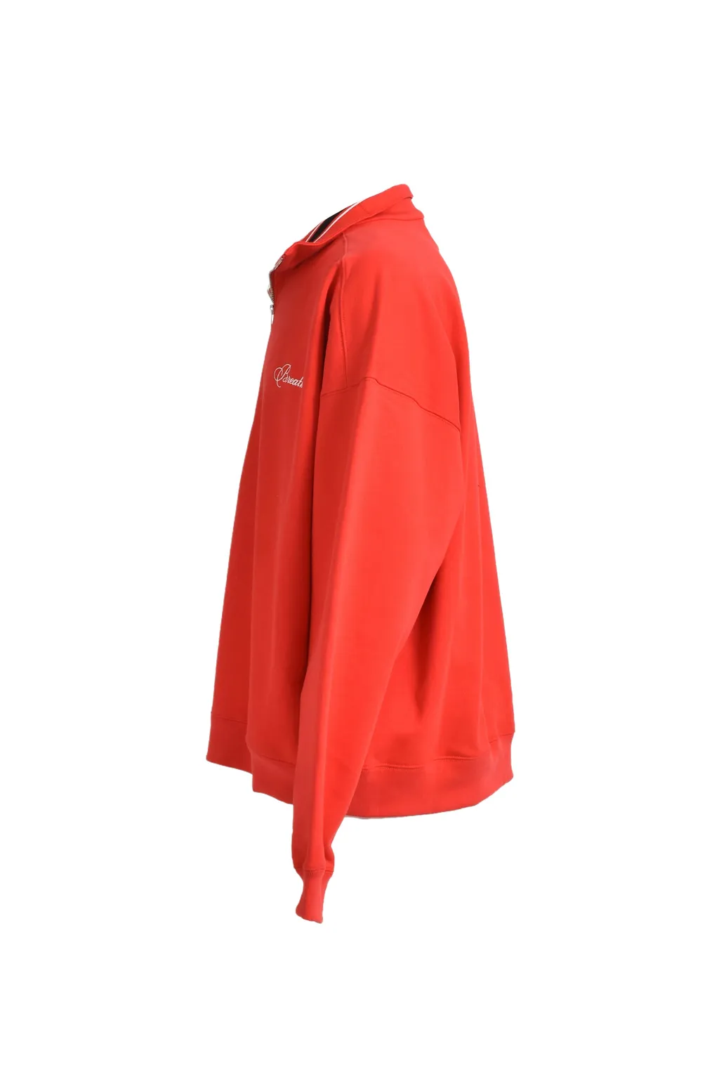 Script Logo Half Zip Sweat / Red